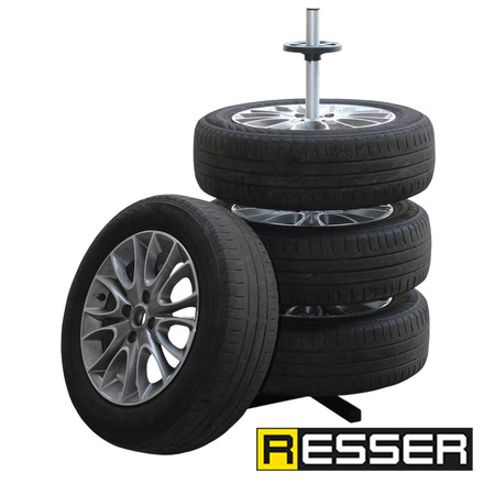 Tyre and wheel rack – universal hanger for 4 wheels