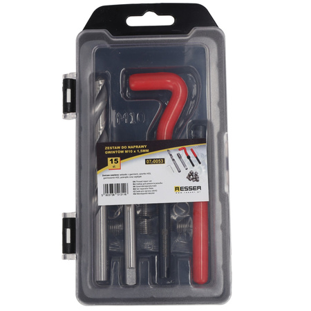 Zestaw do naprawy gwintów M10 x 1.5mm, Resser
