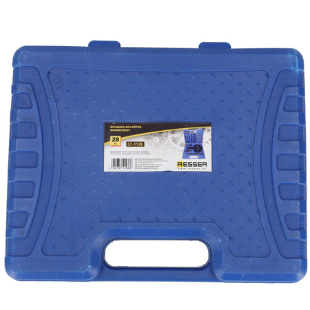 Puller for pulley bearings, internal set of 28 pieces, Resser