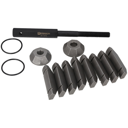 Exhaust pipe spreader set in a case, 3 pieces, Resser