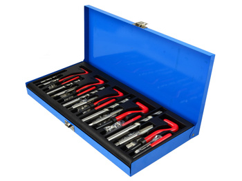 Zestaw do naprawy gwintów 131 elementów