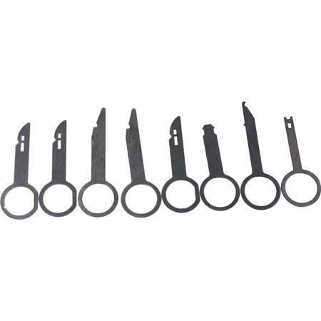 Ściągacze do tapicerki i listew samochodowych zestaw, 43el.