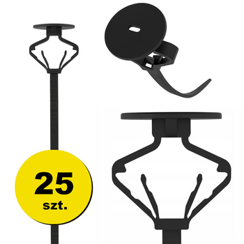 Opaska zaciskowa / spinka samochodowa ZipiZip – uniwersalny kołek montażowy 300w1, 25 szt.