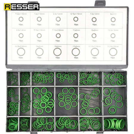 HNBR / SAE / METRIC waterproof O-rings, set of 900 pieces, Resser