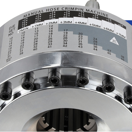 Crimping machine for hydraulic and pneumatic hoses 10-30 mm, Resser