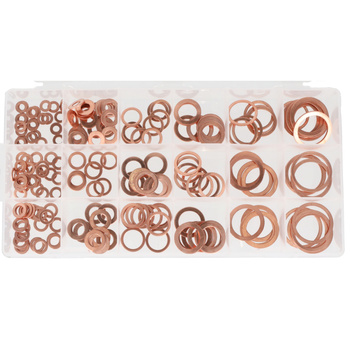 Podkładki miedziane 1-1,5mm 220 elementów, Resser