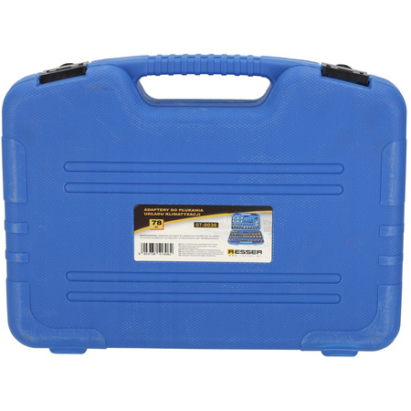 Adaptery do płukania układu klimatyzacji zestaw 78 elementów, Resser