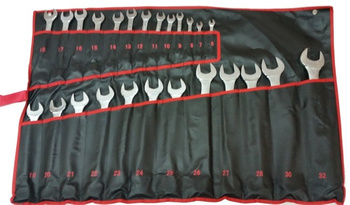 Set of combination wrenches 25 pieces 6-32