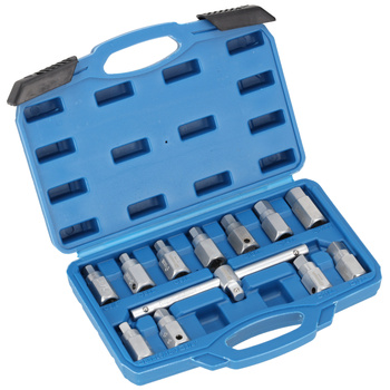 Klucze do korków oleju 12 elementów, Resser