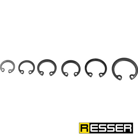 Internal ring set, 300 pieces, 3–32 mm, Resser