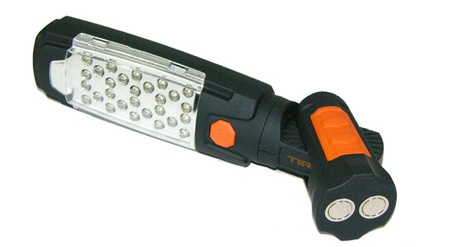 WORKSHOP FLASHLIGHT 28 + 6 LED WITH MAGNET