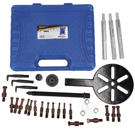 Puller for pulley bearings, internal set of 28 pieces, Resser