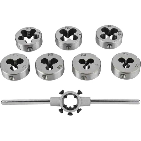 Gwintowniki i narzynki M3-M12, 32el.