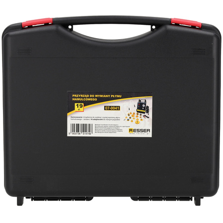 Brake fluid replacement kit with adapters, 19 pieces, Resser
