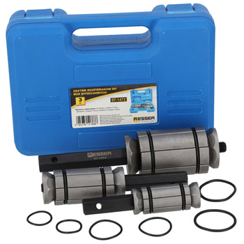 Exhaust pipe spreader set in a case, 3 pieces, Resser