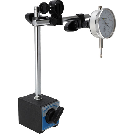 Magnetic stand with 0-10 mm dial gauge, Resser