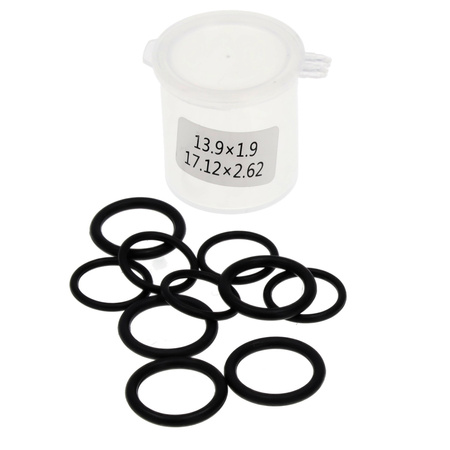 Air conditioning system flushing adapters, 78-piece set, Resser