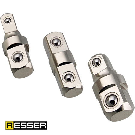 Gear extension key, 38 cm extension with 1/4, 1/2, 3/8 reduction, 5 elements, Resser