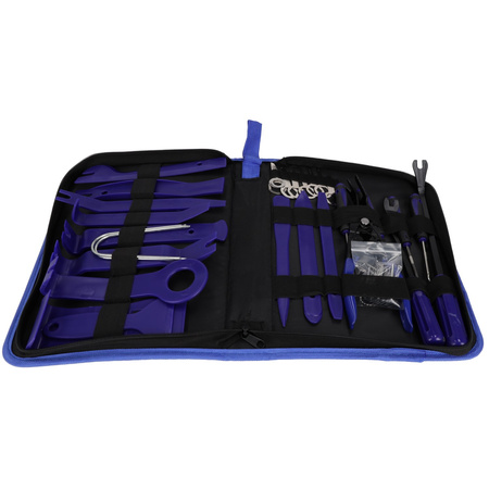 Ściągacze do tapicerki i listew samochodowych zestaw 43 elementy, Resser