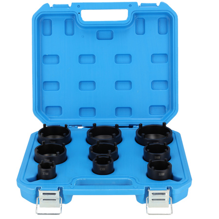 9-piece socket set for slotted nuts, Resser