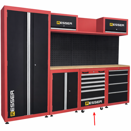 Workshop tool trolley for furniture 07-6112 6 drawers, Resser