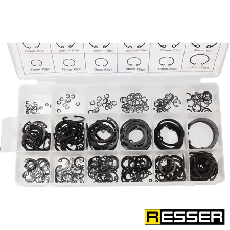 External ring set, 300 pieces, 3–32 mm, Resser