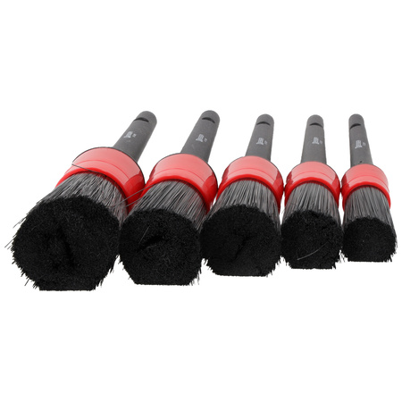 Car detailing and cleaning brushes, 5-piece set, Resser