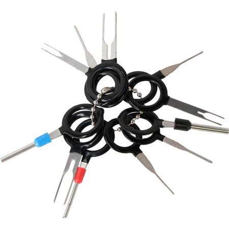 Ściągacze do tapicerki i listew samochodowych zestaw, 43el.