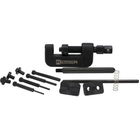 Rammer riveting tool for motorcycle chains, 13 pieces, Resser