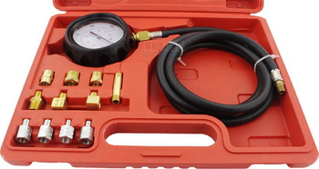Oil pressure tester meter + tips 12 items
