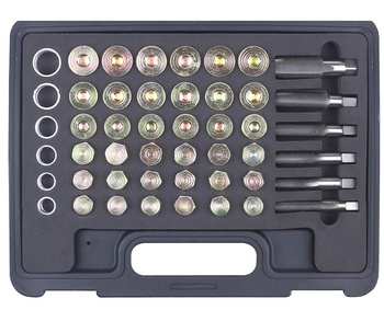 Zestaw do gwintów korków oleju 114 elementów