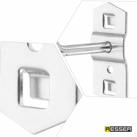 Zawieszka haczyk do tablicy narzędziowej mebli warsztatowych 100mmx6mm 1szt, Resser