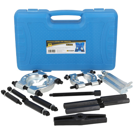 Zestaw ściągaczy do łożysk i kół zębatych 14 elementów, Resser