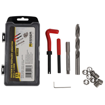 Zestaw do naprawy gwintów M12x1,5mm, Resser