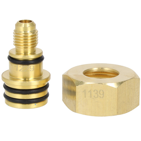 Adaptery do płukania układu klimatyzacji zestaw 78 elementów, Resser