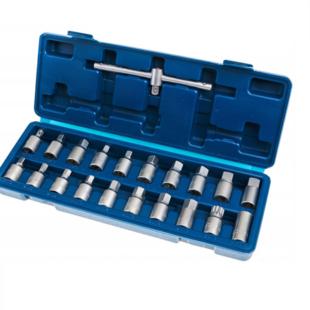 OIL PLUG SOCKET WRENCHES SET OF WRENCHES 21 EL.